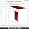 Rev-A-Shelf Steel, Light Brown, 26.4 in W, 23.66 in H, 20.4 in L, Light Brown 53PSPE-15SC-MP - alternate 3